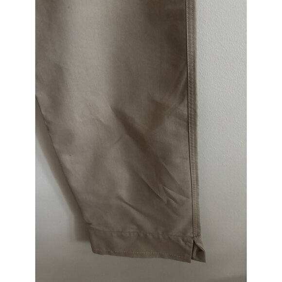 Horny Toad Casual Chino Pants 14 High Rise Beige Flat Front Wide Leg Y2k Outdoor - Picture 2 of 12